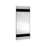 Contemporary Black Glass Mirror