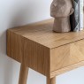 Milan Oak 2 Drawer Console Table Milan Oak 2 Drawer Console Table