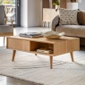 Milan Oak 2 Drawer Coffee Table Milan Oak 2 Drawer Coffee Table