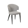 Bella Grey Boucle Dining Chair Bella Grey Boucle Dining Chair