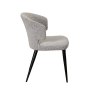 Bella Grey Boucle Dining Chair Bella Grey Boucle Dining Chair