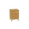 Malin Bedroom Oak 3 Drawers Bedside Cabinet Malin Bedroom Oak 3 Drawers Bedside Cabinet