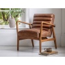 Bramble Vintage Brown Leather Armchair