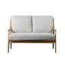 Damaris Mid Century Modern 2 Seater Sofa - Natural Linen Damaris Mid Century Modern 2 Seater Sofa - Natural Linen