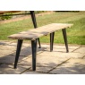 Vigo Acacia Modern Industrial Outdoor Dining Bench Vigo Acacia Modern Industrial Outdoor Dining Bench