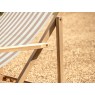 Brighton Wooden Deck Chair Clay Stripe W/ Armrest Brighton Wooden Deck Chair Clay Stripe W/ Armrest