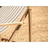 Brighton Wooden Deck Chair Clay Stripe W/ Armrest Brighton Wooden Deck Chair Clay Stripe W/ Armrest