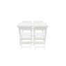 Calp Acacia White Foldable Garden Dining Set Calp Acacia White Foldable Garden Dining Set