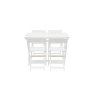 Calp Acacia White Foldable Garden Dining Set Calp Acacia White Foldable Garden Dining Set