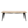 Vigo Natural Modern Industrial Outdoor Dining Table Vigo Natural Modern Industrial Outdoor Dining Table