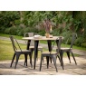 Vigo Acacia Modern Industrial Round Dining Table