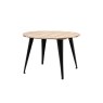 Vigo Acacia Modern Industrial Round Dining Table Vigo Acacia Modern Industrial Round Dining Table