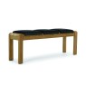 Nordic Dining Oak Dining Bench inc 3 Cushions Steel