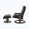 Stressless Erik Large Recliner Chair & Stool with Classic Base Stressless Erik Large Recliner Chair & Stool with Classic Base