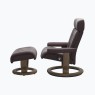 Stressless Erik Medium Recliner Chair & Stool with Classic Base Stressless Erik Medium Recliner Chair & Stool with Classic Base