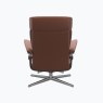 Stressless Erik Medium Recliner Chair & Stool with Cross Base Stressless Erik Medium Recliner Chair & Stool with Cross Base