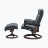 Stressless Erik Medium Recliner Chair & Stool with Signature Base Stressless Erik Medium Recliner Chair & Stool with Signature Base