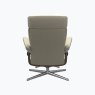 Stressless Erik Small Recliner Chair & Stool with Cross Base Stressless Erik Small Recliner Chair & Stool with Cross Base