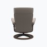 Stressless Erik Small Recliner Chair & Stool with Signature Base Stressless Erik Small Recliner Chair & Stool with Signature Base